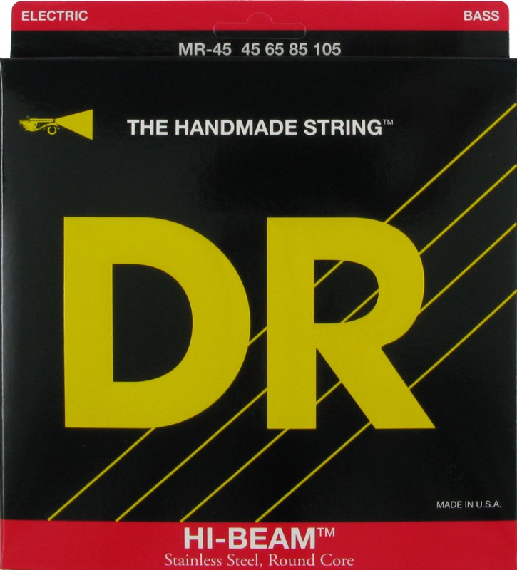 MR-45 Hi-Beam Комплект струн для бас-гитары, сталь, Medium, 45-105, DR