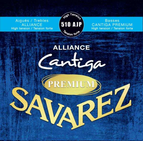 510AJP Alliance Cantiga Premium Комплект струн для классической гитары, сильное натяжение, Savarez