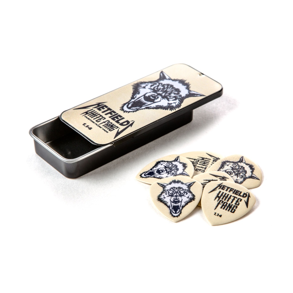 PH122T1.14 White Fang Медиаторы в коробочке, 6шт, толщина 1,14мм, Dunlop