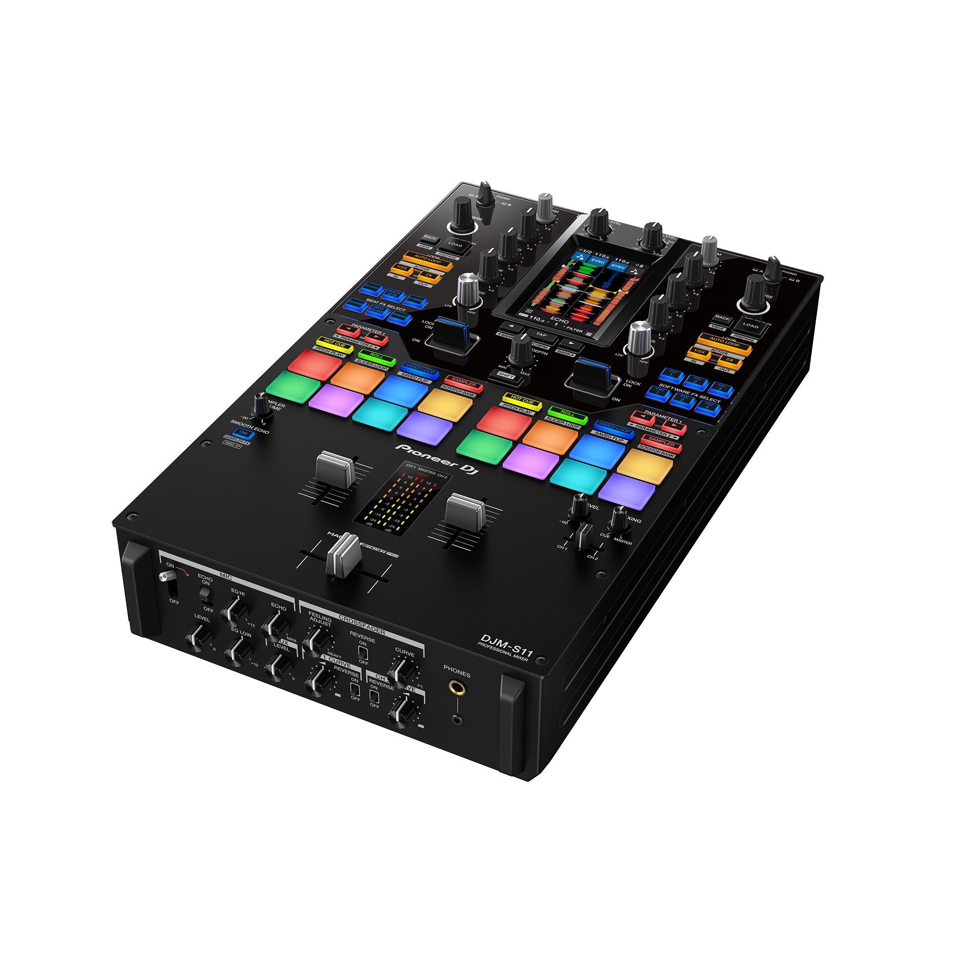 PIONEER DJM-S11 - 2-канальный микшерный пульт для скретча с сенсорным экраном