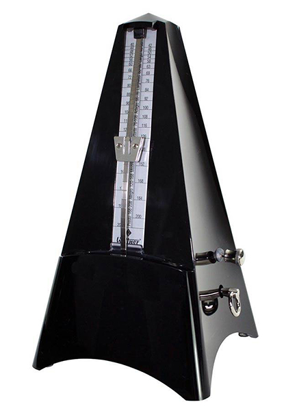 856261TL Tower-Line Метроном механический, пластиковый, черный, Wittner