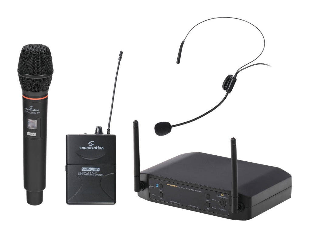 WF-U216HP Беспроводная микрофонная система, ручной и головной микрофон, Soundsation