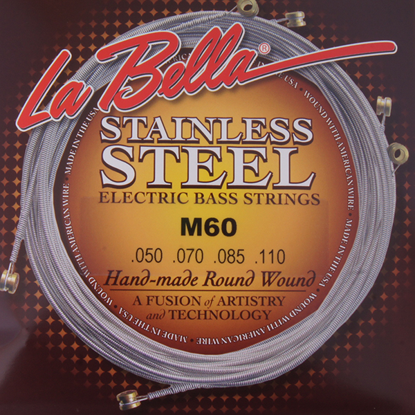 M60M Комплект струн для бас-гитары, Medium, 44-110, La Bella