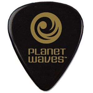 PLANET WAVES 1CBK4-10 - медиатор (0,70mm), (10шт), чёрный, Medium, Standard