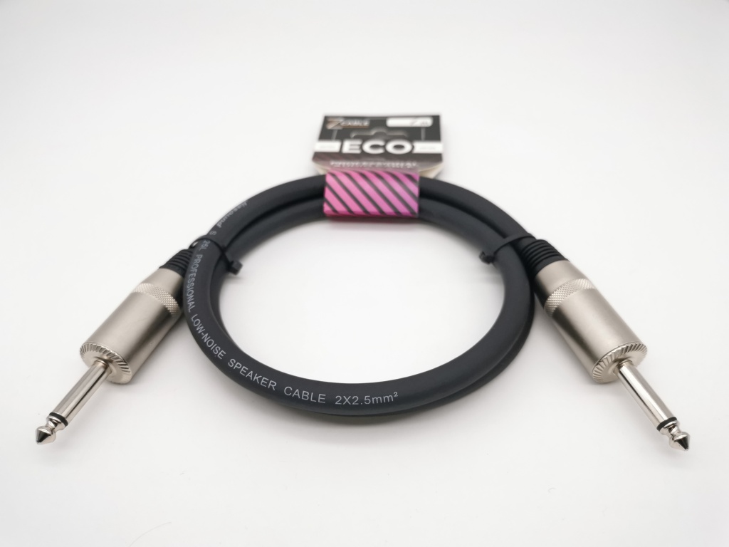 E25-J-J-0100-0 Акустический кабель 6.3мм, 1м, ZZcable