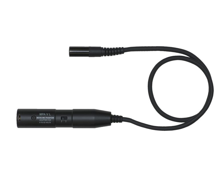 AKG MPA V L - адаптер фантомного питания 9-52V с разъёмом XLR для микрофонов с L-разъемом, фильтр НЧ