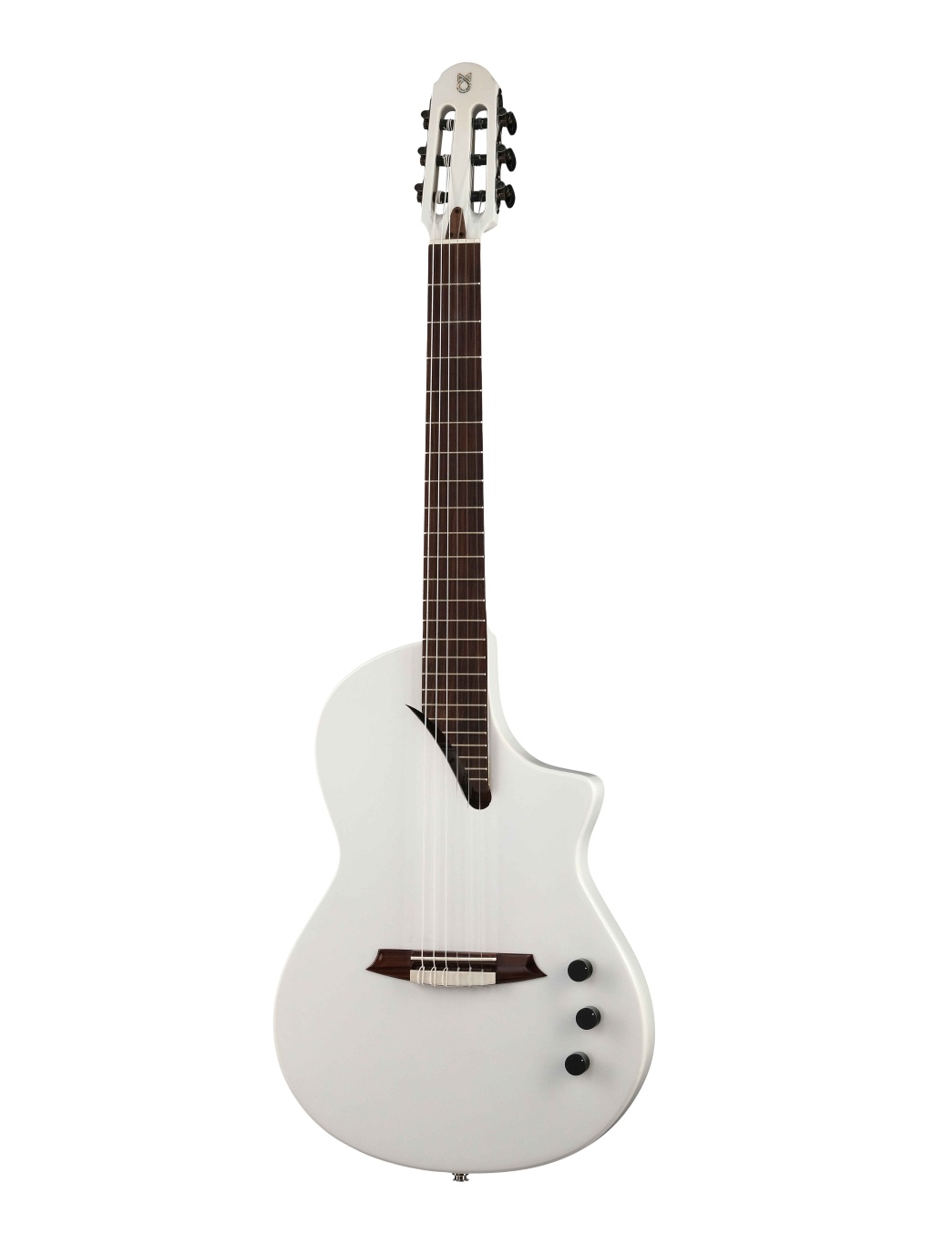 Hispania-White-GT Классическая гитара со звукоснимателем, белая, Martinez