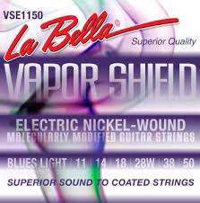 VSE1150 Vapor Shield Комплект струн для электрогитары, никелированные, Blues Light, 11-50, La Bella