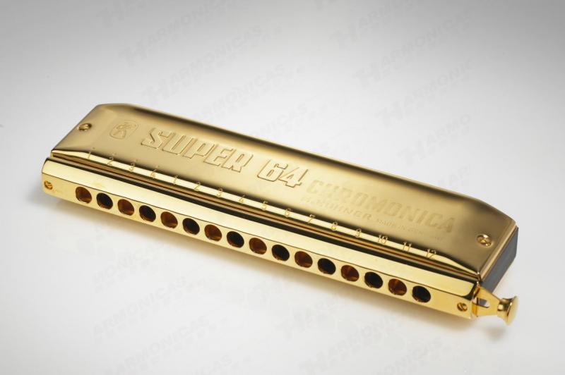 M758364 Super 64 Gold Губная гармошка хроматическая Hohner