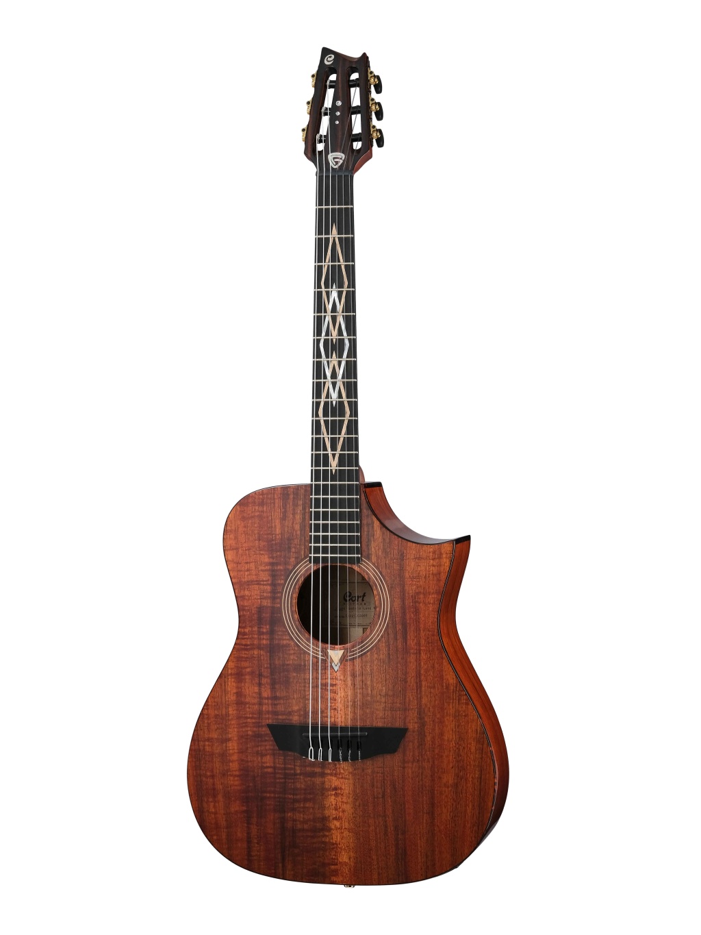 LUXE-NYLON-WCASE-BR Frank Gambale Luxe Series Классическая гитара со звукоснимателем, с чехлом, Cort