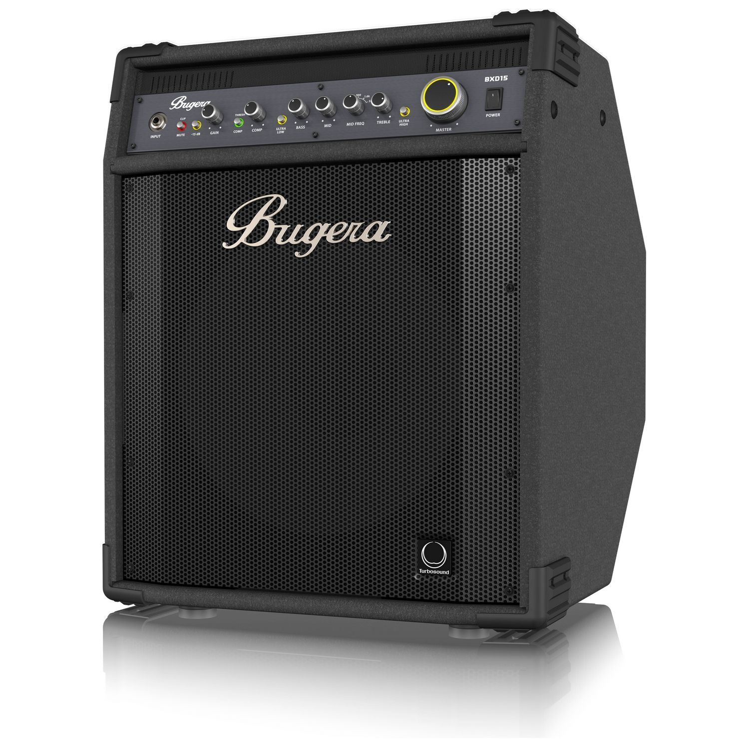 BUGERA BXD15 - басовый комбоусилитель, 1000 Вт, 1 х 15' TURBOSOUND