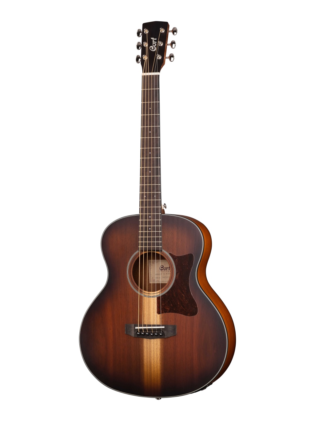 Little-CJ-Blackwood-OPLB-WBAG CJ Series Электро-акустическая гитара 3/4 с чехлом, санберст, Cort
