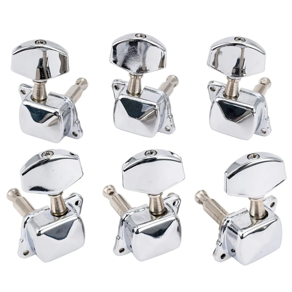 MX1351CR-3MX1352CR-3 Колки для гитары 3+3, хром, Musiclily