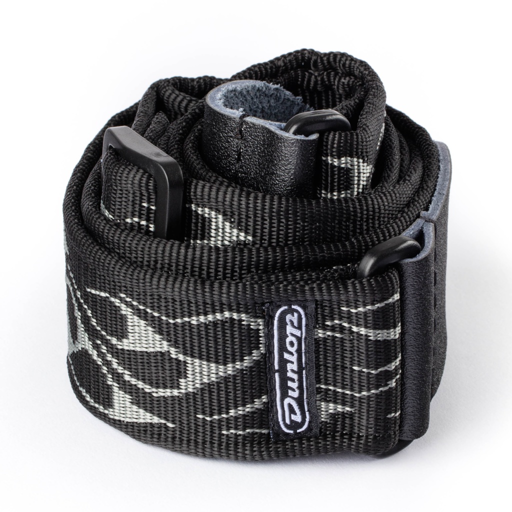 D38-11GY Ремень для гитары, серое пламя, Dunlop