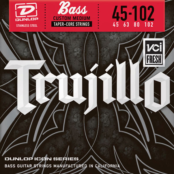 RTT45102T Robert Trujillo Icon Комплект струн для бас-гитары, Medium, нерж.сталь, 45-102, Dunlop