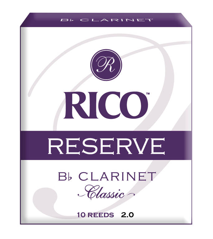 RCT1020 Rico Reserve Classic Трости для кларнета Bb, размер 2.0, 10шт, Rico