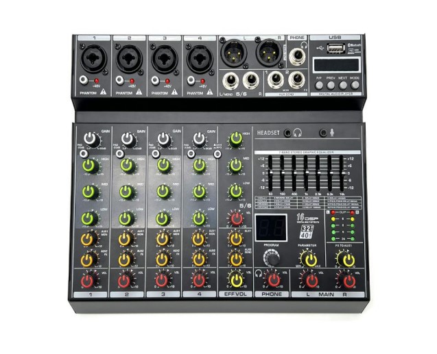 PR6 Микшер, 6 каналов, N-Audio