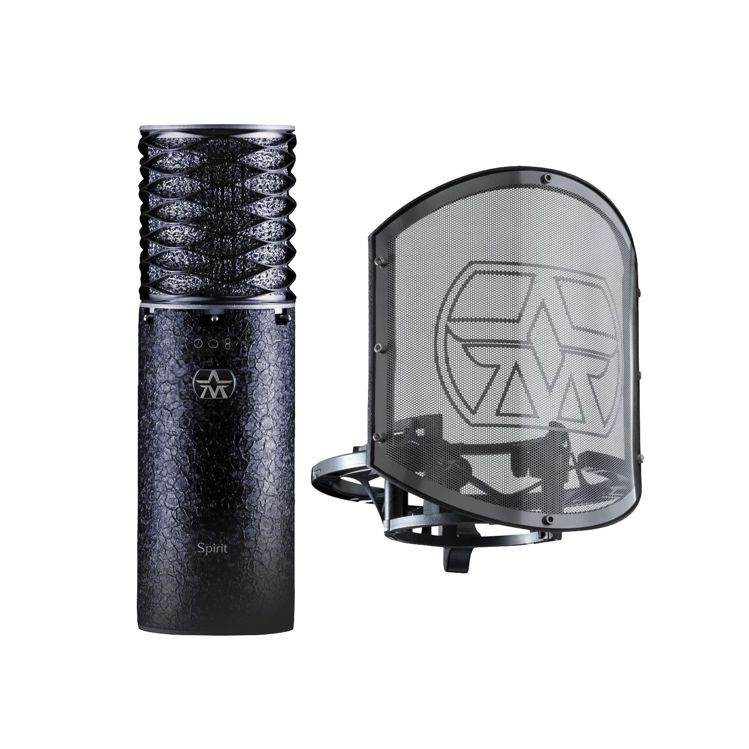 ASTON MICROPHONES SPIRIT BLACK BUNDLE - студийный конденсаторный микрофон, 20 Гц – 20 кГц