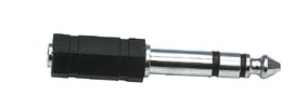 AC-007 Переходник (разъем переходной) 6,35мм, стерео, штекер - 3,5мм, стерео, гнездо, Лютнер