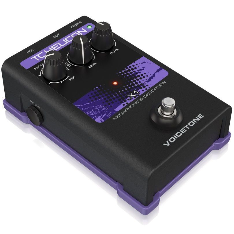 TC HELICON VOICETONE X1 - вокальная педаль эффекта искажения и фильтрации