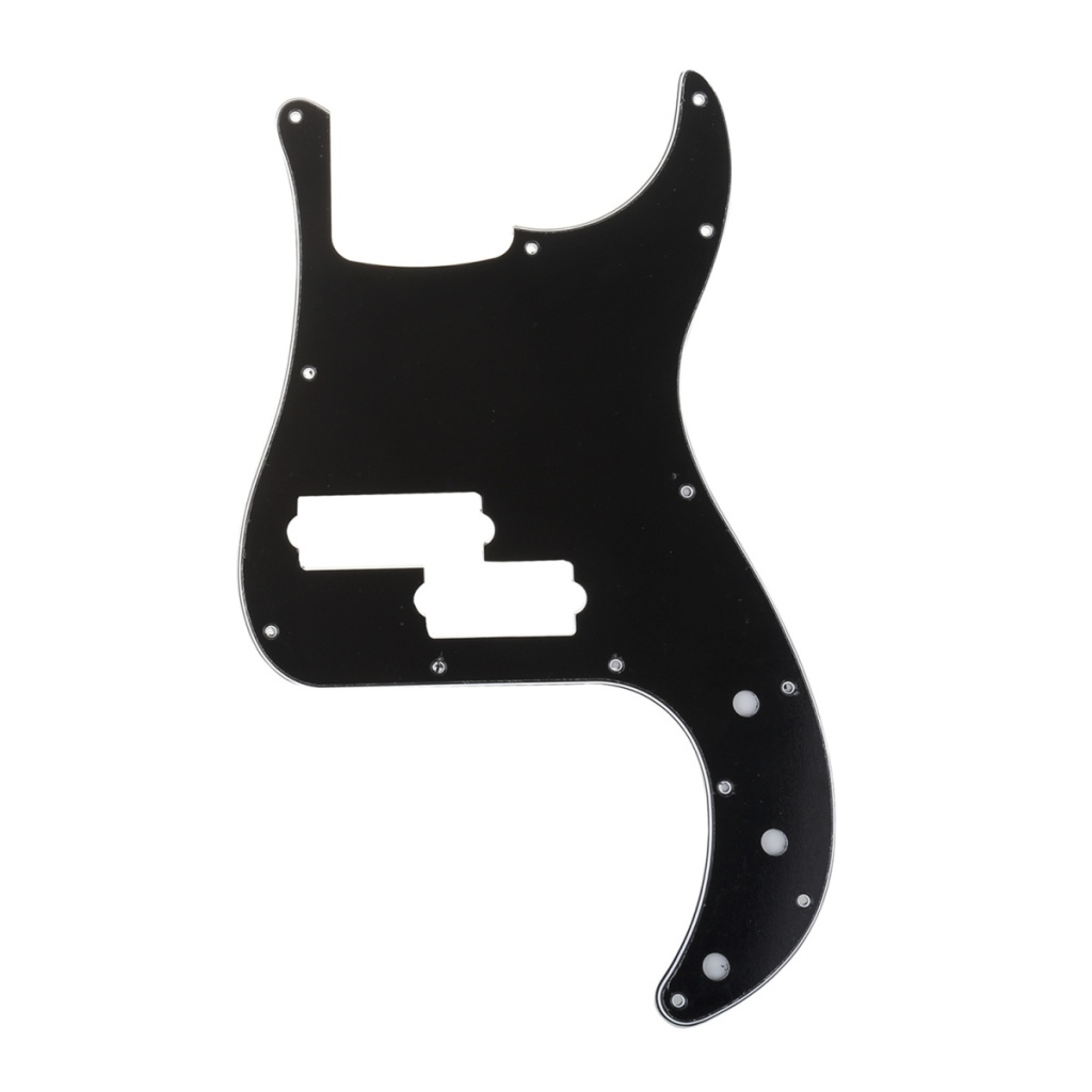 MX1396BK Пикгард для 5-струнной бас-гитары Precision Bass Mexico, 3 слоя, черная, Musiclily