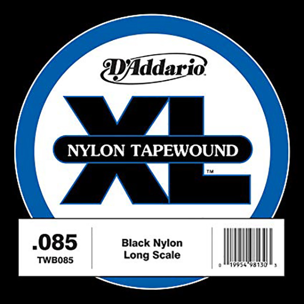 TWB085 Tapewound Отдельная струна для бас-гитары, нейлоновая оплетка, 085, D'Addario