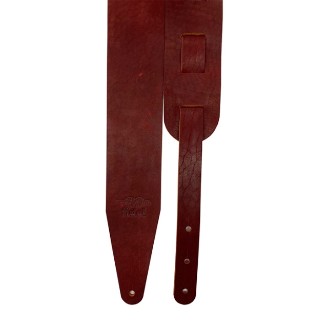 FL50019L Leather Ремень для гитары, кожаный, оксид красный, Fidel