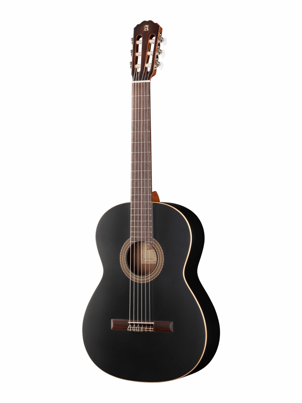 7.232 Classical Student 1C Black Satin Классическая гитара, черная, Alhambra