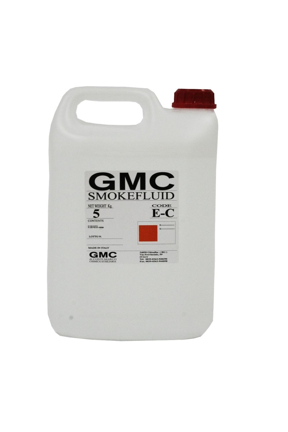 GMC SmokeFluid/E-C - жидкость для генератора дыма 5 л, медленного рассеивания, Италия