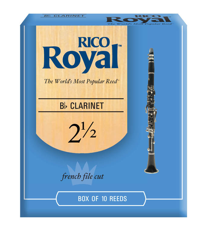 RCB0125-B250 Rico Royal Трости для кларнета Bb, размер 2.5, 250шт, Rico