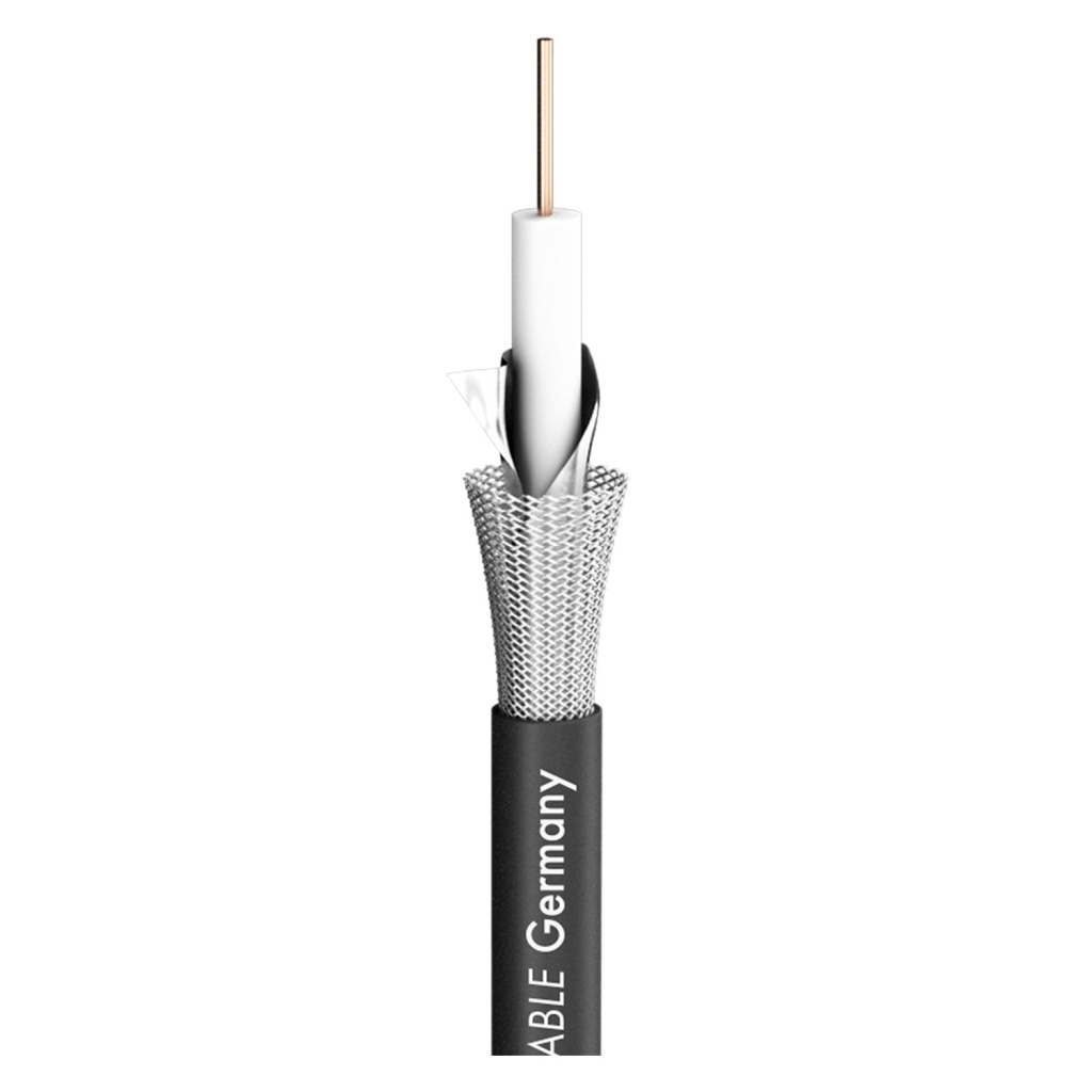 600-0851 SC-Slimline 0.6/2.8 PVC BLK Кабель коаксиальный 75 Ом, 100м, Sommer Cable