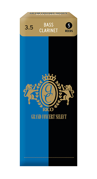 RGB05SCL350 Grand Concert Select Трости для кларнета бас, размер 3.5, 5шт, Rico