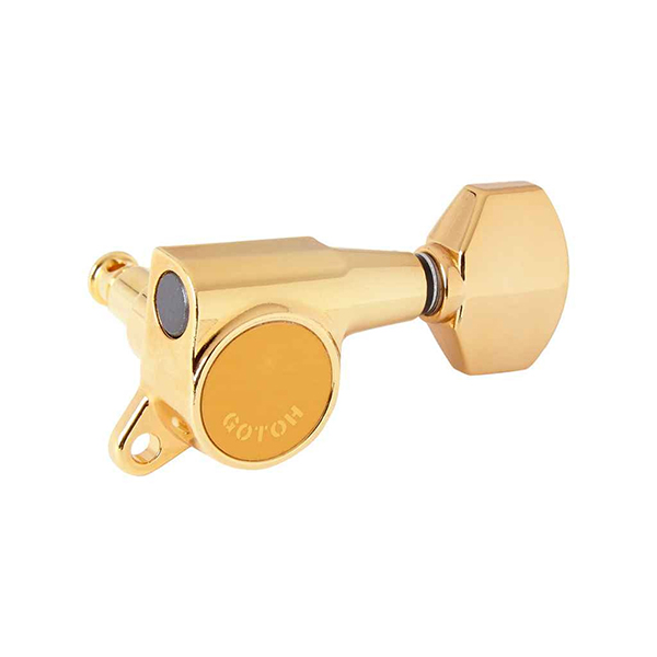 SG381-07-GG-L3+R3 Колки для гитары 3+3, золото, Gotoh