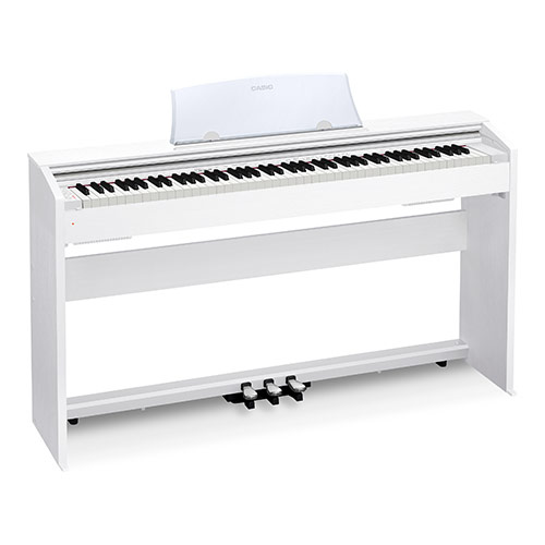 PX-770WE Privia Цифровое пианино со стойкой и педалями, белое, Casio