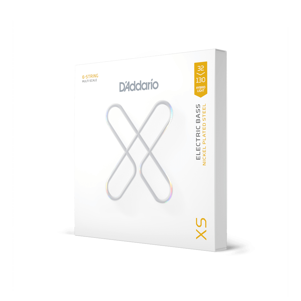 XSB32130MS XS Multiscale Комплект струн для 6-струнной бас-гитары, никелированные, 32-130, D'Addario