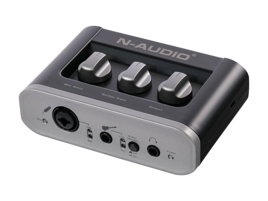 Fast-Track Звуковая карта USB, 24 бит/48 кГц, N-Audio