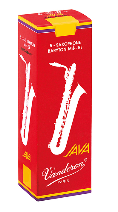 SR342R JAVA RED CUT Трости для саксофона баритон №2 (5шт), Vandoren