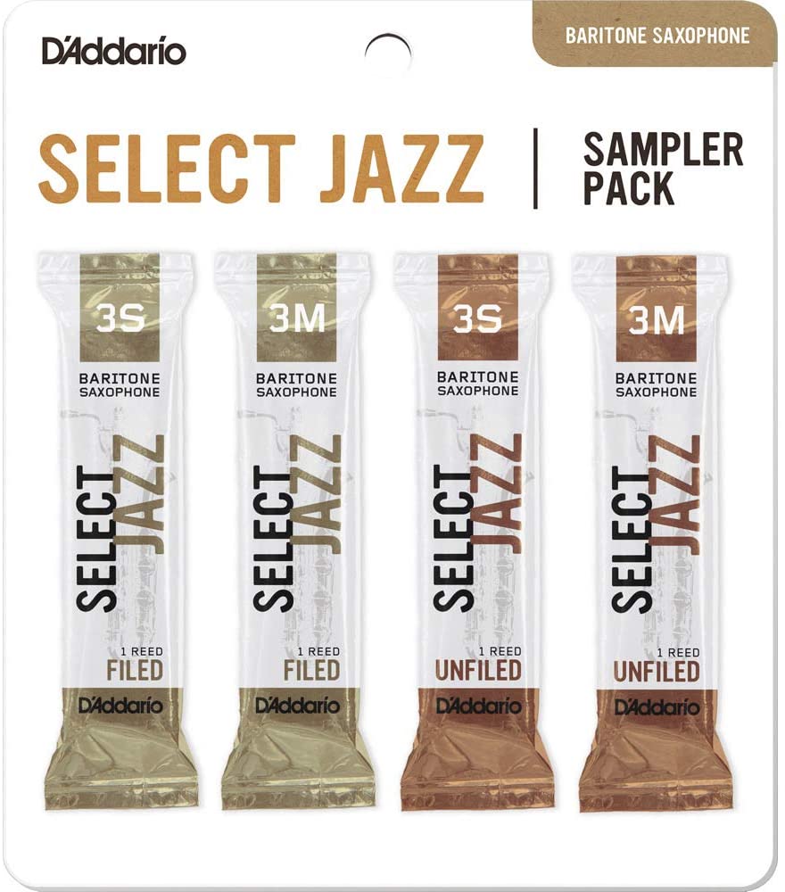 DSJ-L3S Select Jazz Набор тростей для саксофона баритон, 3S-3M, 4шт, Rico