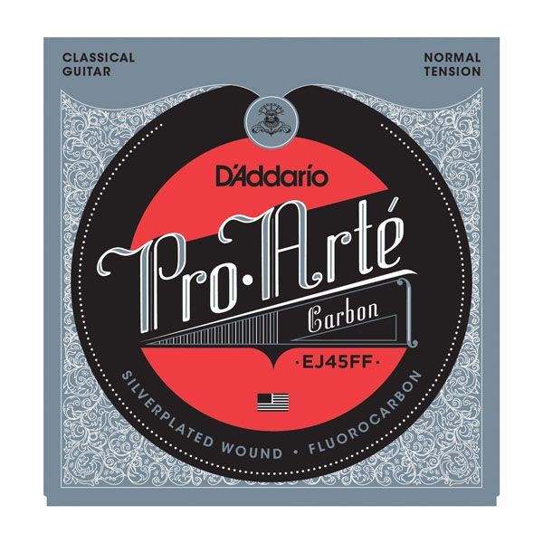 D'ADDARIO EJ45FF - струны для классической гитары,карбон, среднее натяжение