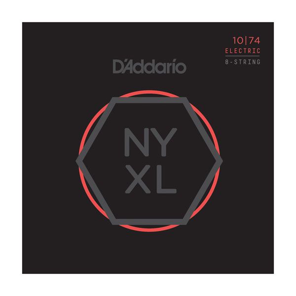 D'ADDARIO NYXL1074 - струны для 8-стр. электрогитары,10-74