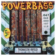 EB345 Power Bass Комплект струн для 5-струнной бас-гитары, Medium Light, 47-119, Thomastik