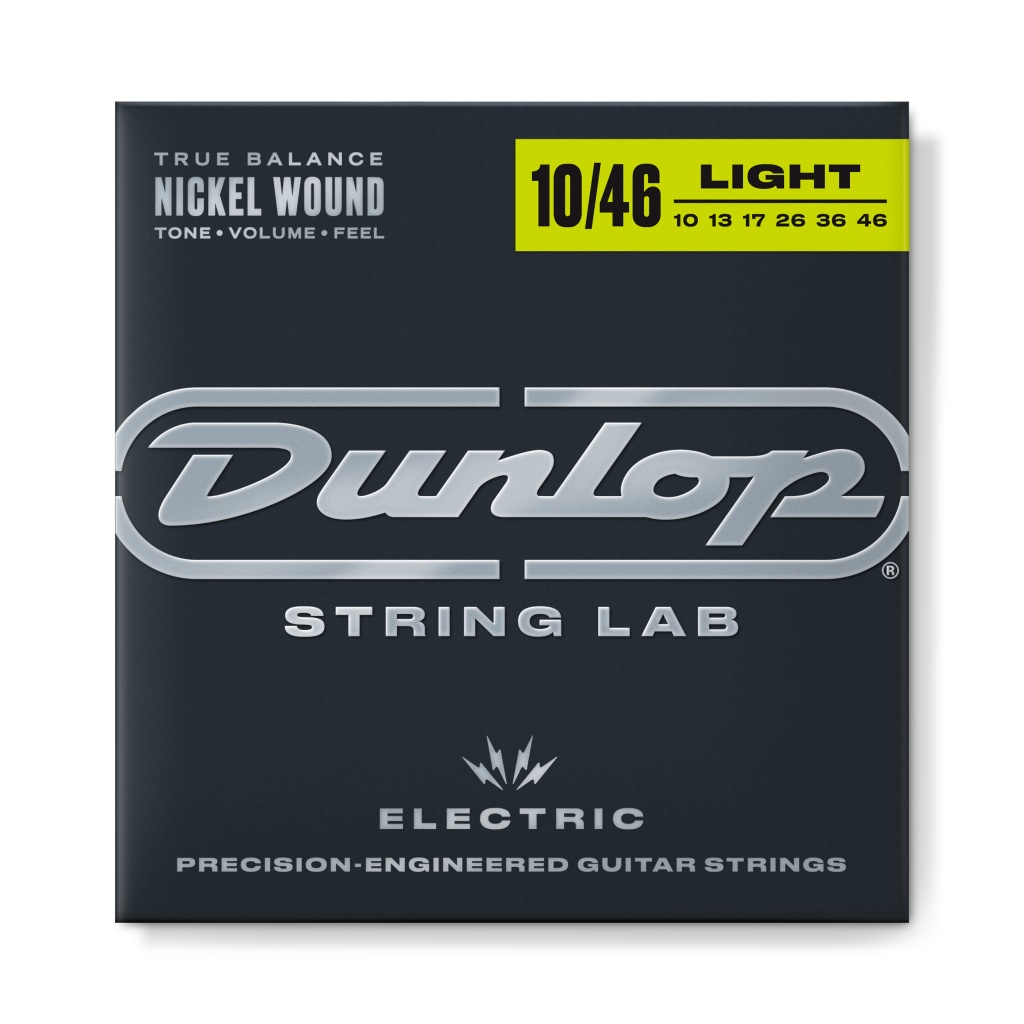 DEN1046 Комплект струн для электрогитары, никелированные, Medium, 10-46, Dunlop
