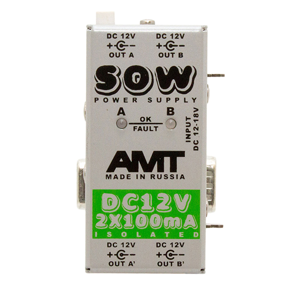 PSDC12-2 SOW PS-2 Модуль питания DC-12V 2x100mA, AMT Electronics