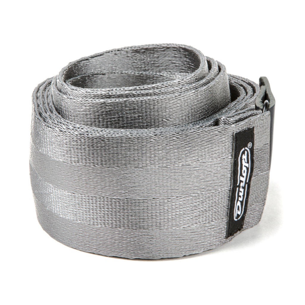 DST70-01GY Deluxe Seatbelt Ремень для гитары, серый, Dunlop