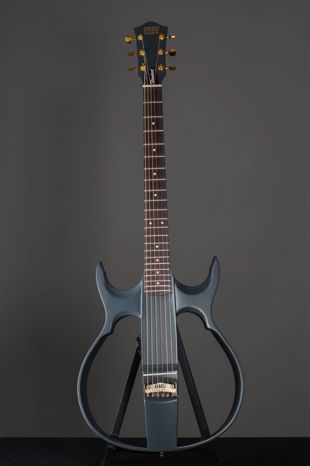 SG1DG23 SG1 Сайлент-гитара, темно-серая, MIG Guitars