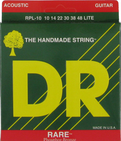 RPL-10 Rare Комплект струн для акустической гитары, фосфорная бронза, 10-48, DR