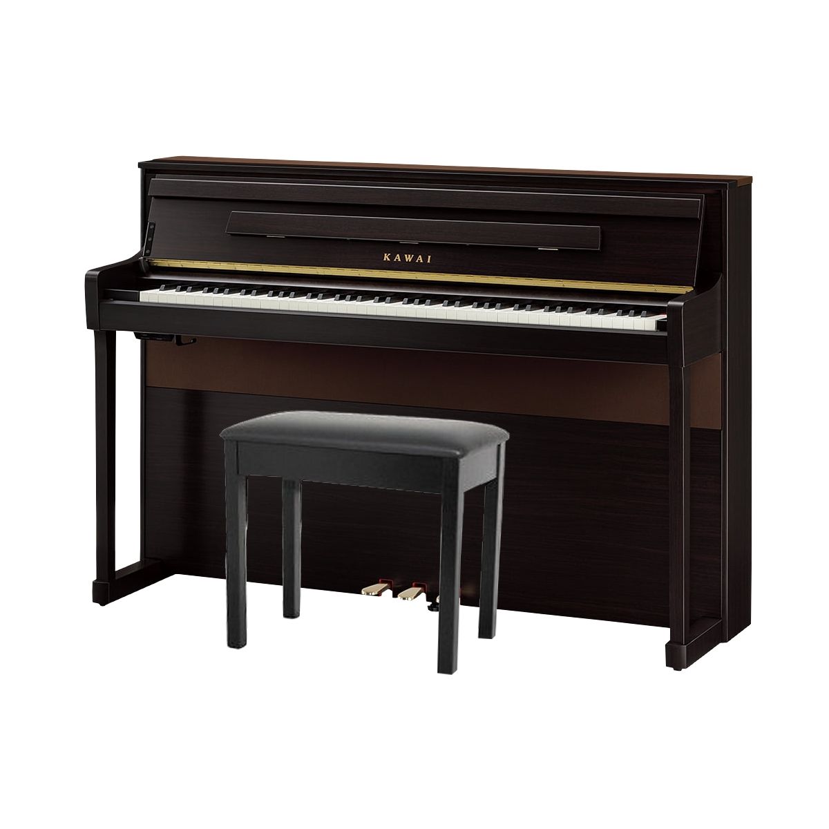 KAWAI CA901 R - цифровое пианино, 88 клавиш, банкетка, механика Grand Feel III, цвет палисандр мато