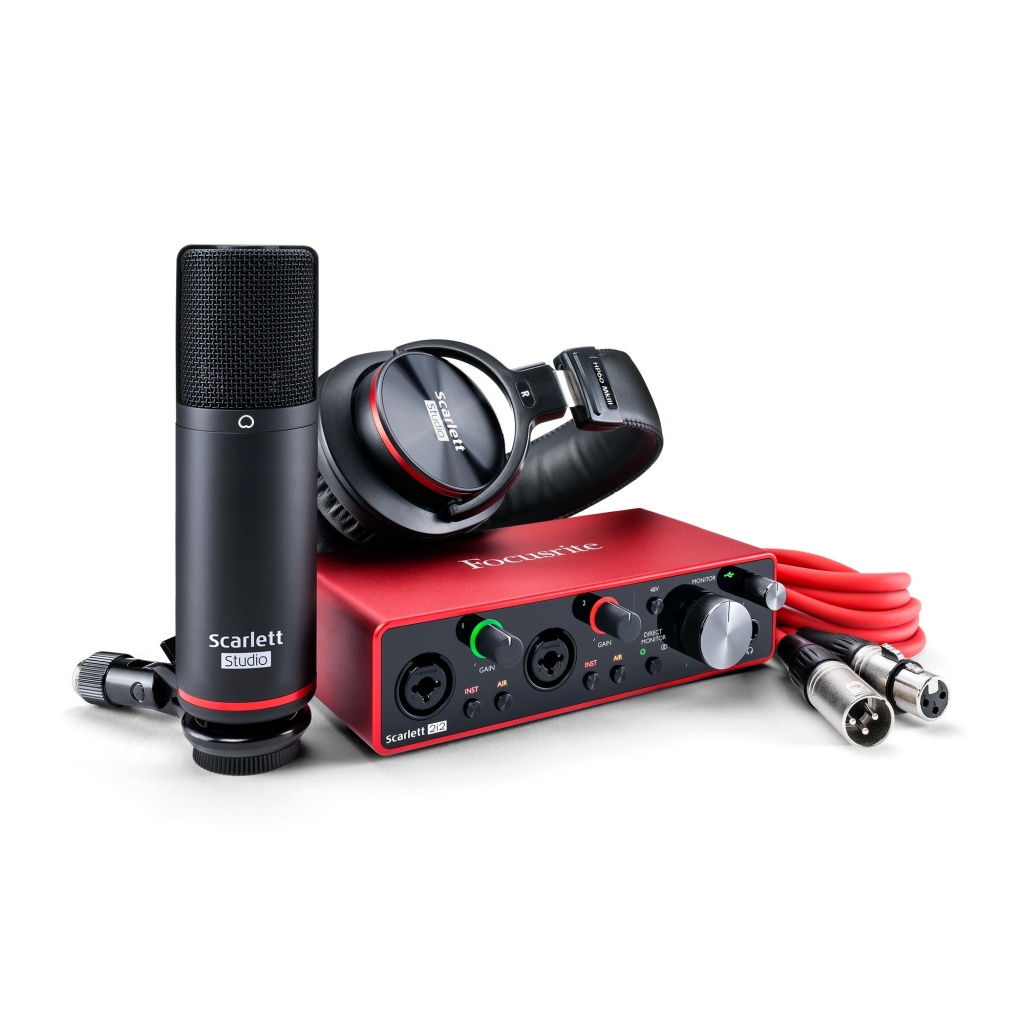 Scarlett-2i2-Studio Scarlett 2i2 Studio 3rd gen Звуковая карта USB, микрофон, наушники, Focusrite