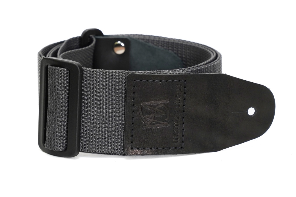 MB5050-158 Ремень для гитары, нейлоновый, темно-серый, Mamba straps