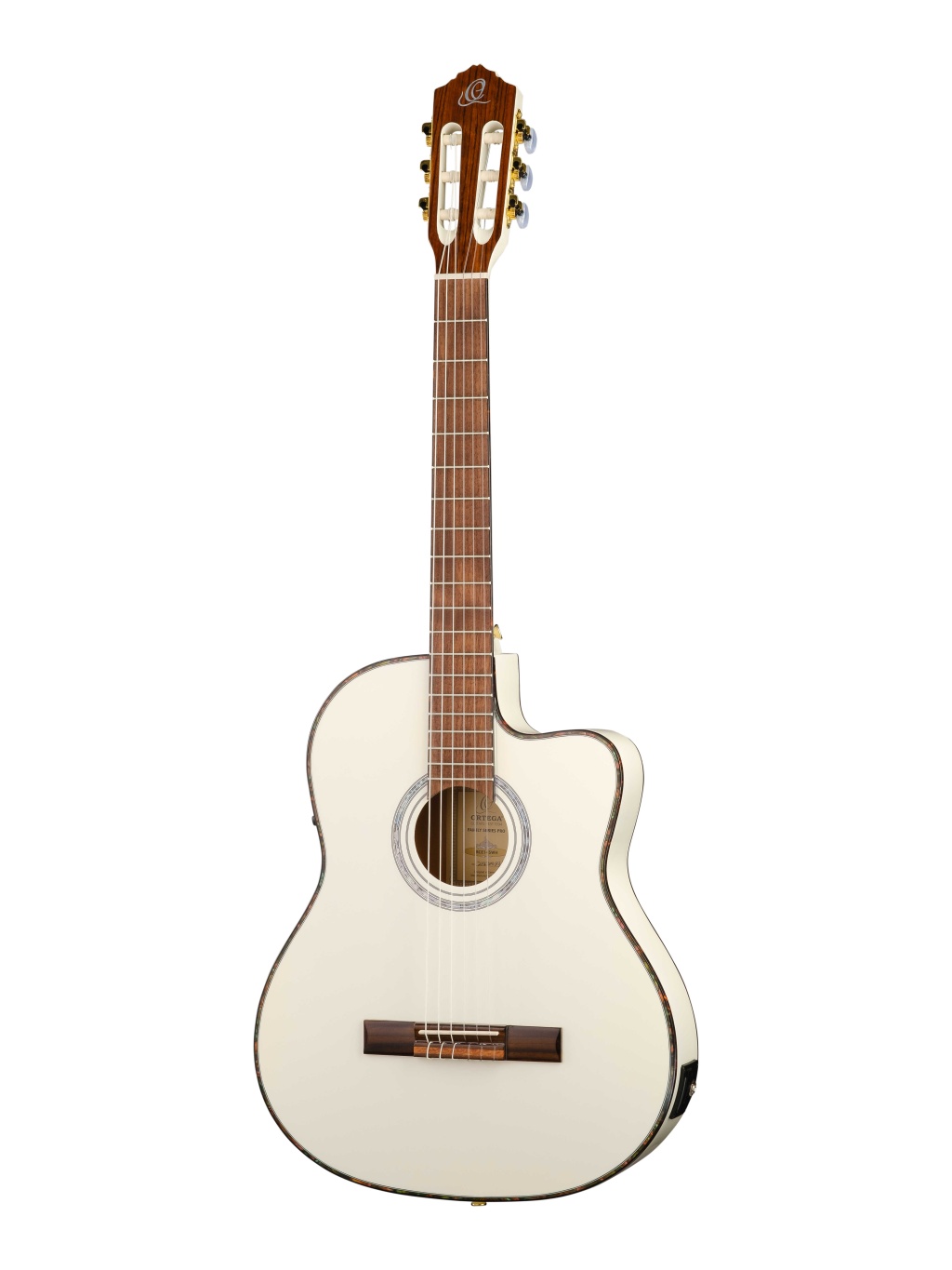 RCE145WH Family Series Pro Классическая гитара со звукоснимателем, размер 4/4, белая, Ortega